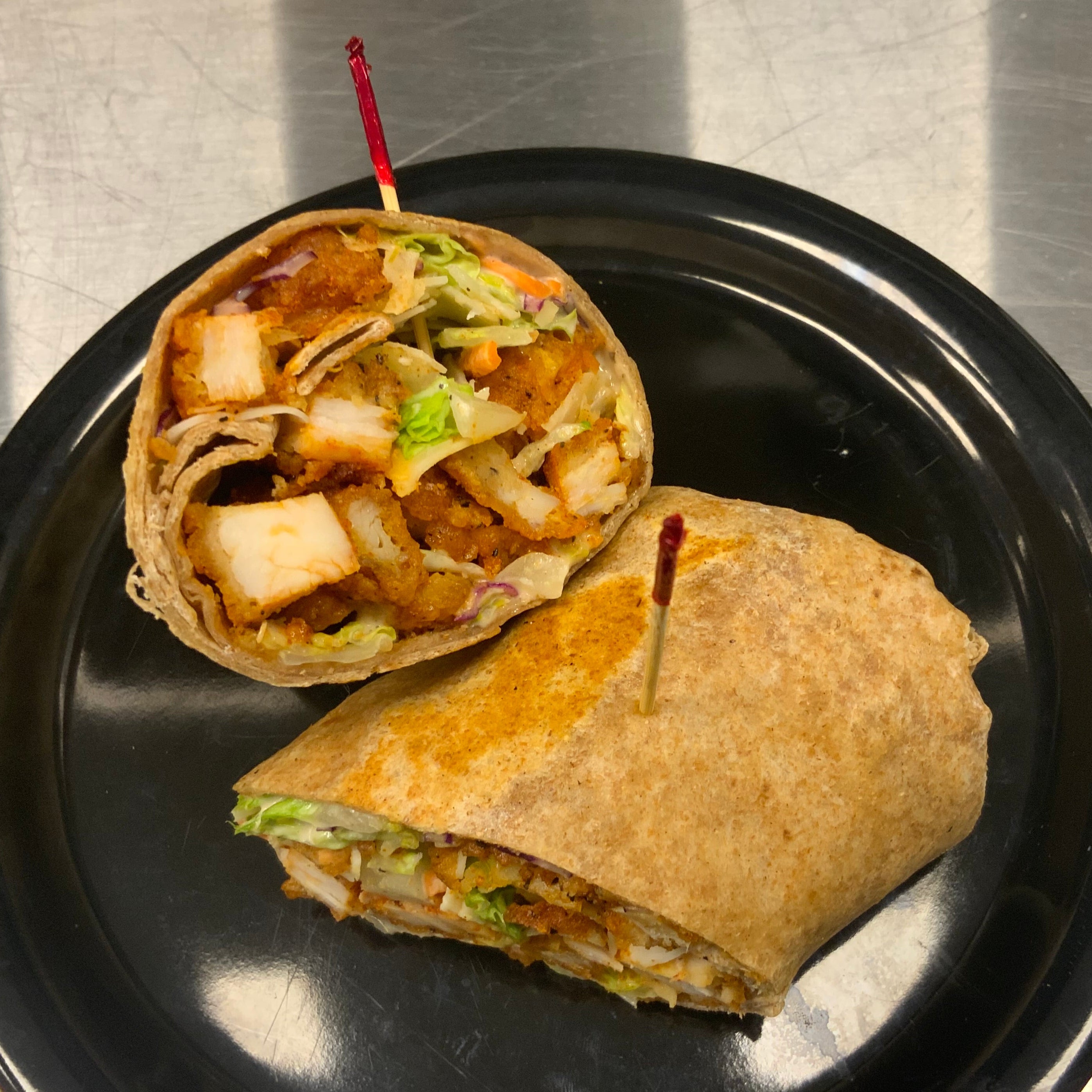 Hot Chicken Caesar Wrap